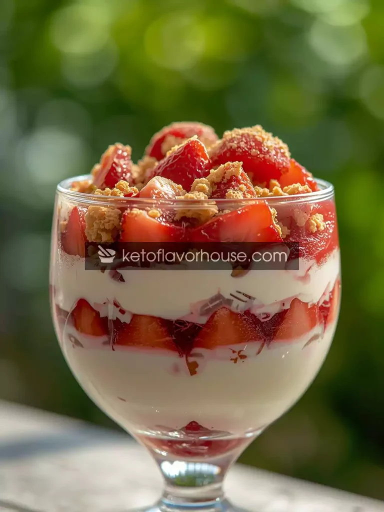 Bariatric Strawberry Cheesecake Pudding Parfait – Low-Calorie & No Sugar Added