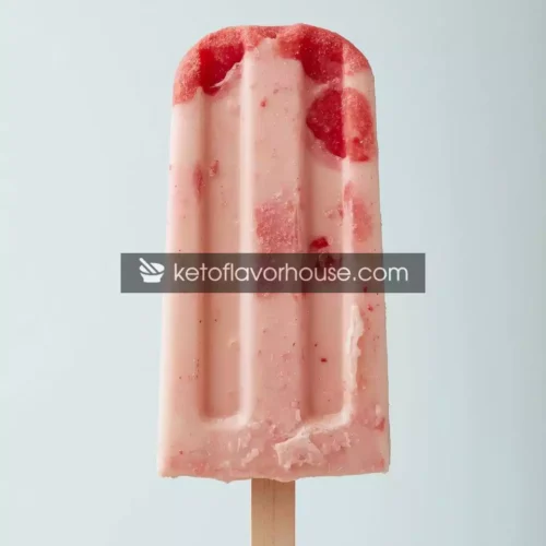 Bariatric Strawberry-Mint Cheesecake Protein Pops (Low-Calorie Frozen Treat)