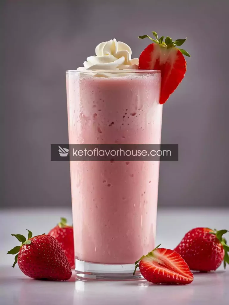 Bariatric Strawberry Shortcake Protein Shake Recipe (High Protein & Low Carb)