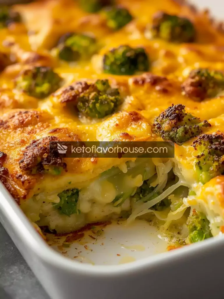 Cheesy Broccoli Stuffing Bake