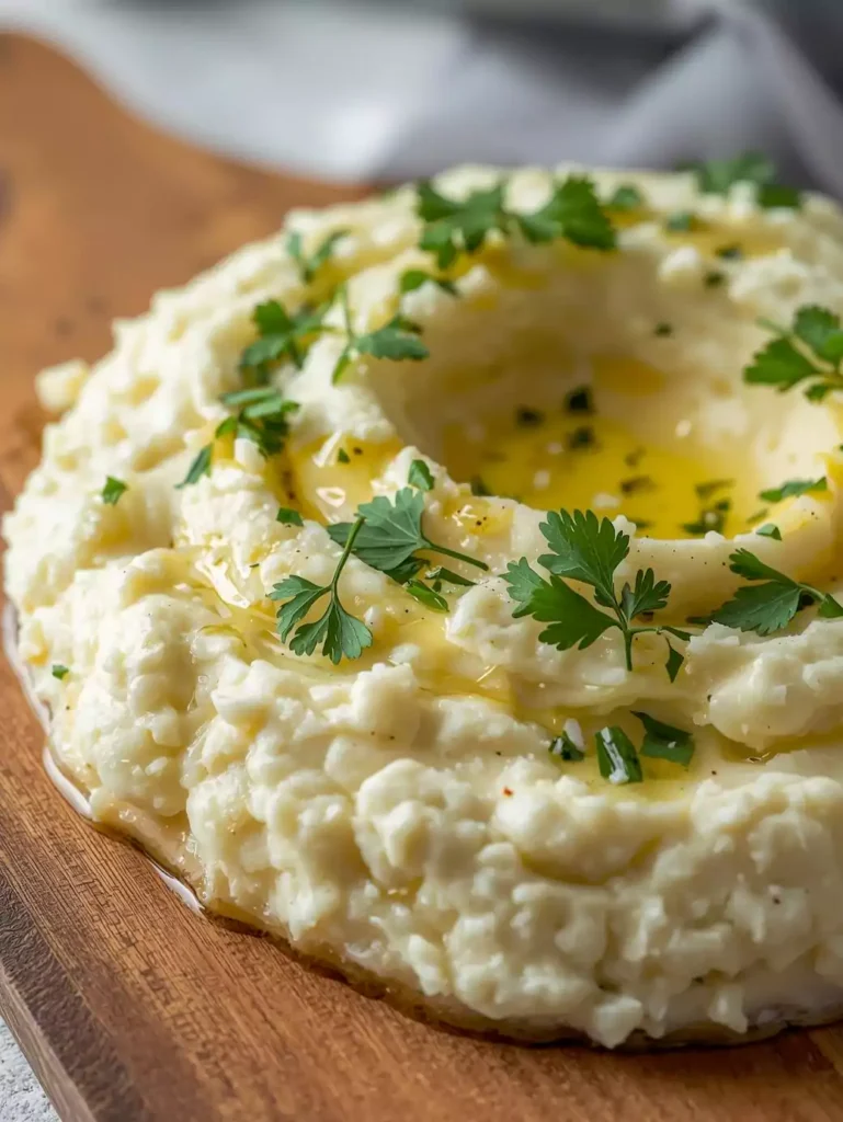Creamy Garlic Mashed Cauliflower