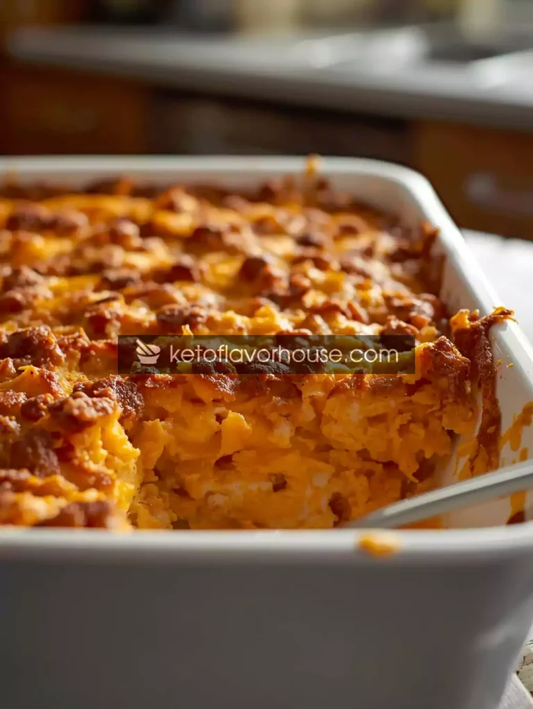 Creamy Keto Sweet Potato Casserole – A Low-Carb Thanksgiving Favorite