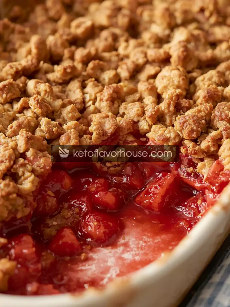 Easy Weight Watchers Strawberry Crisp