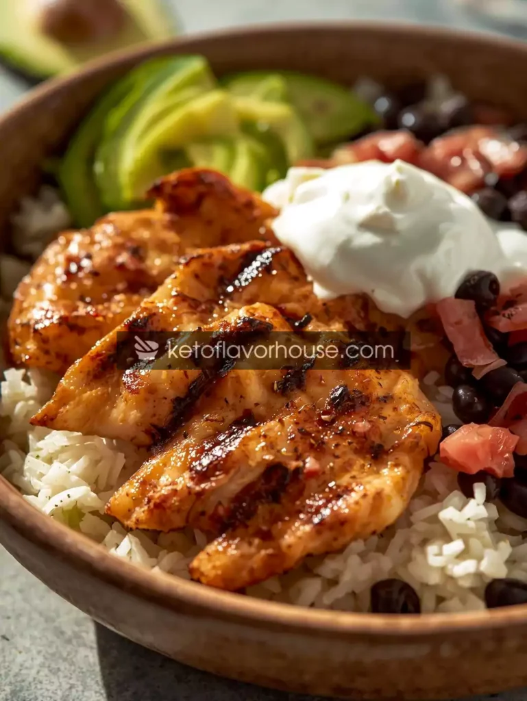 Grilled Chicken Burrito Bowls