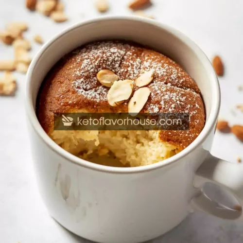 High-Protein Almond Cottage Cheese Mug Cake