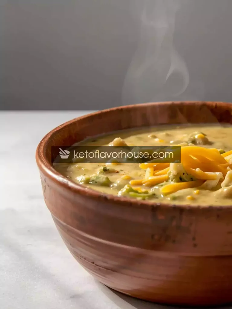 High-Protein Broccoli Cheddar Soup