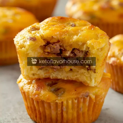 High-Protein Cheesy Sausage Egg Muffins