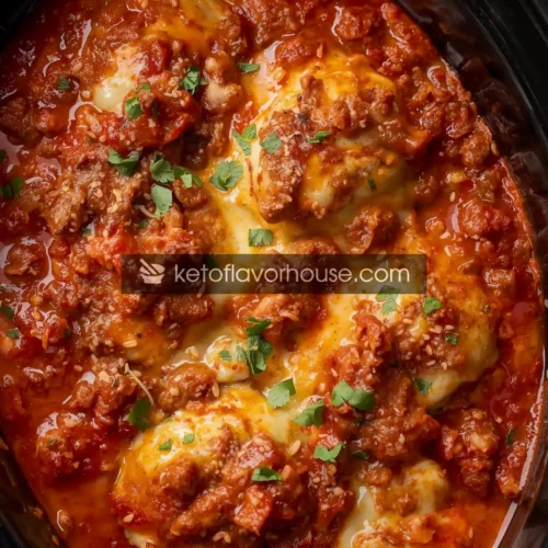 High-Protein Crockpot Ravioli Lasagna – Easy Slow Cooker Comfort Meal