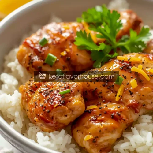 High-Protein Lemon Pepper Chicken Rice Bowl