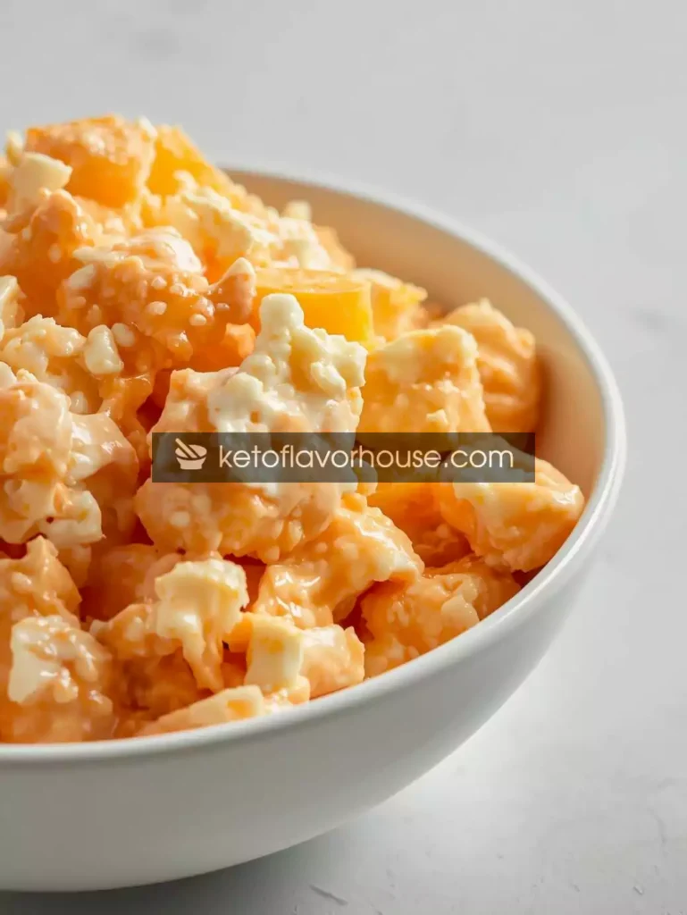 High-Protein Orange Dreamsicle Salad (Creamy Cottage Cheese & Greek Yogurt Recipe)