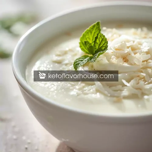Keto Cottage Cheese Coconut Pudding