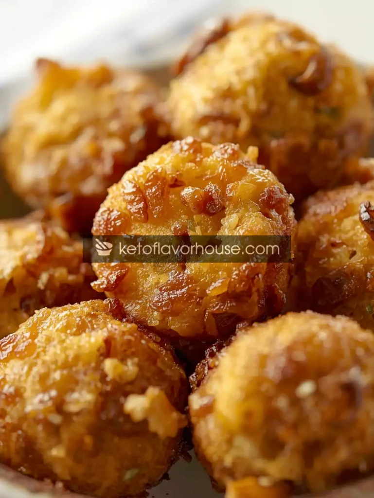 Keto Crispy Garlic Mushroom Bites
