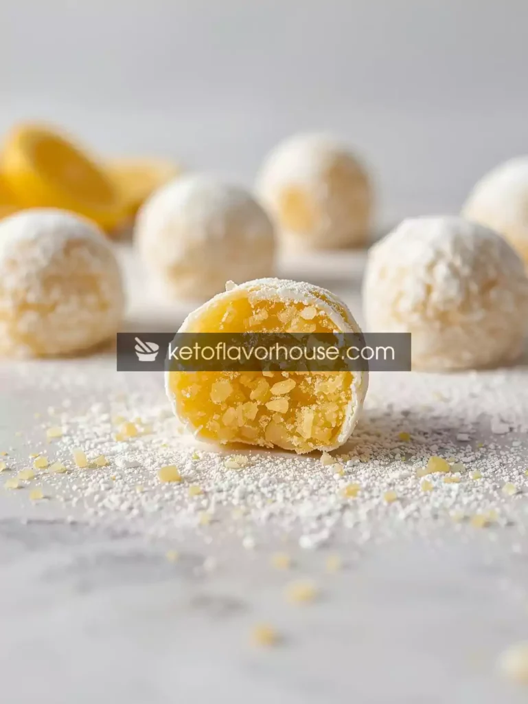 Keto Lemon Truffles