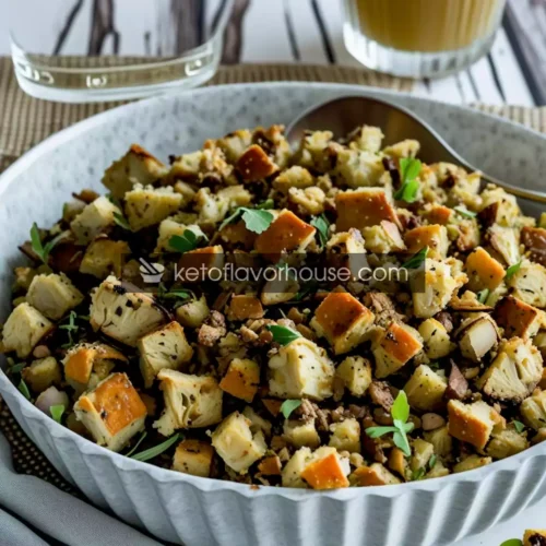 Keto Low-Carb Thanksgiving Stuffing Recipe