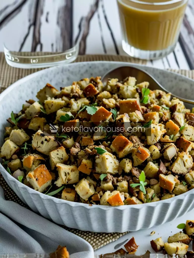 Keto Low-Carb Thanksgiving Stuffing Recipe