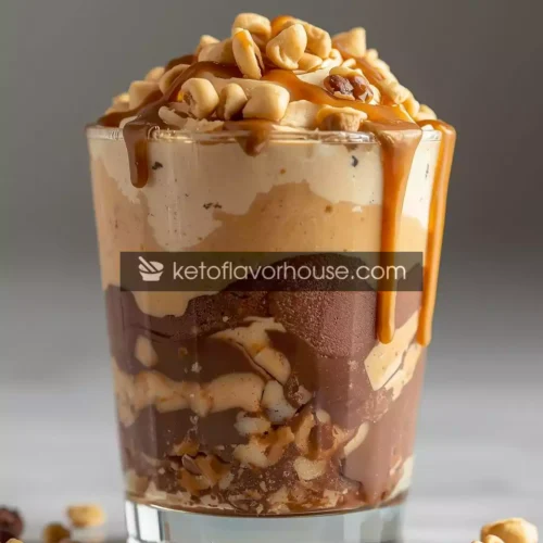 Keto Snickers Peanut Buster Parfait