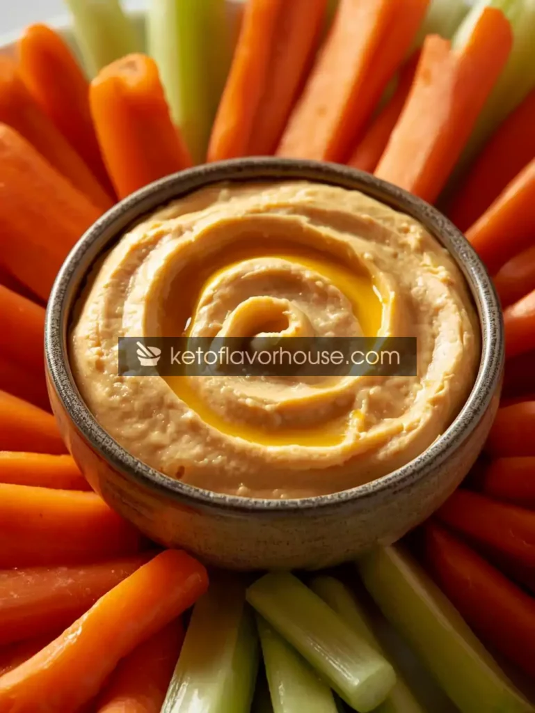 Pumpkin Cream Cheese Dip with Veggie Sticks