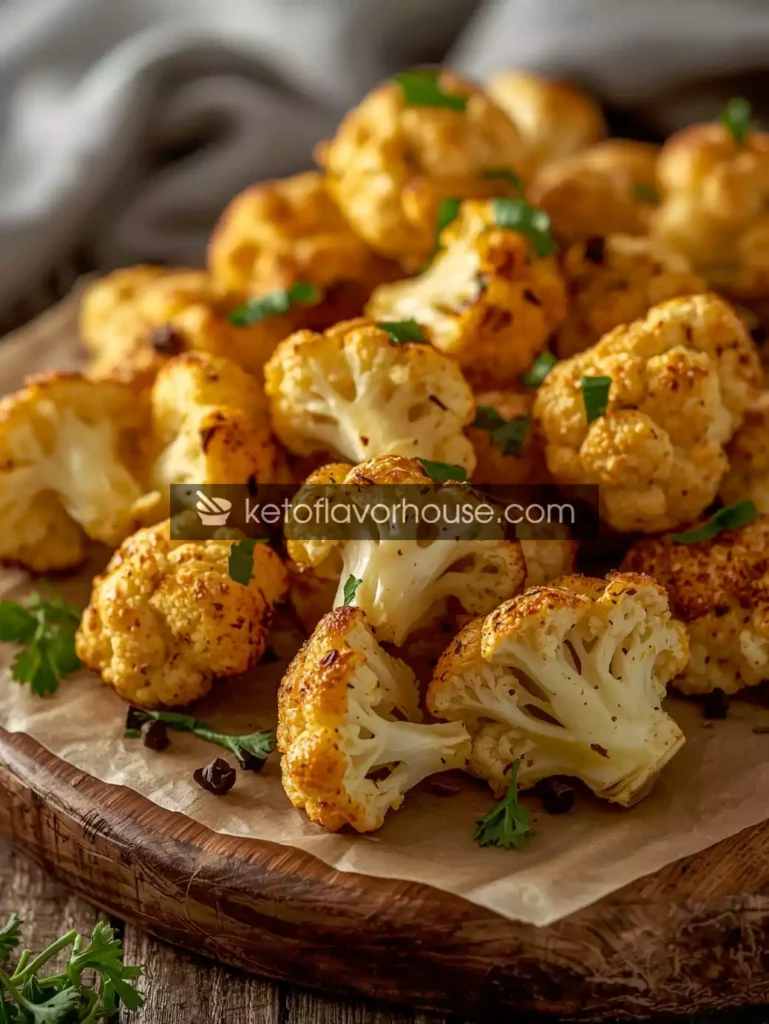 Roasted Garlic Cauliflower Bites