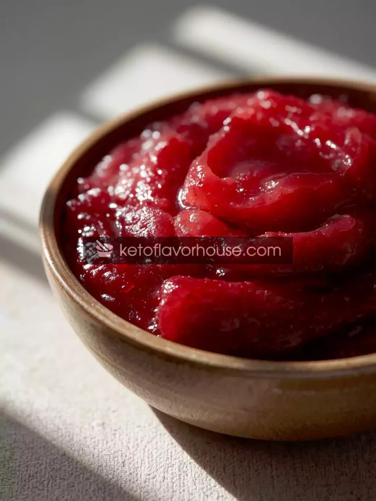 Soft Cranberry Applesauce