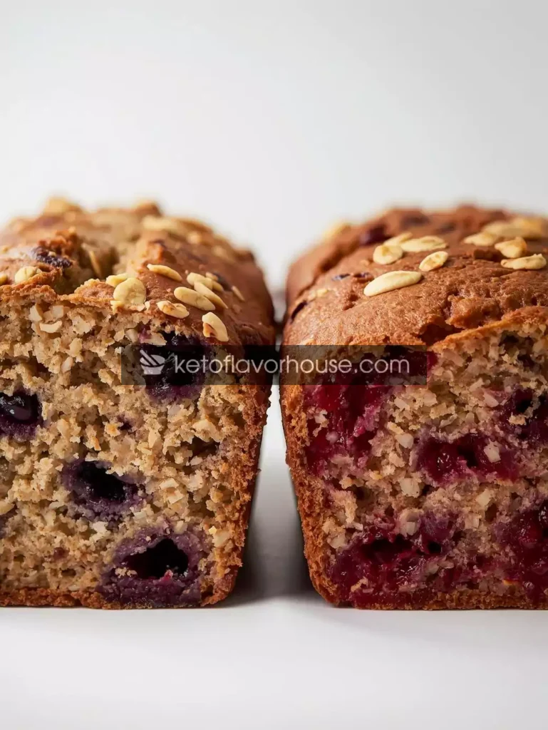 Weight Watchers Banana Oatmeal Breakfast Loaf – 0 Point Blueberry & 1 Point Raspberry Variations