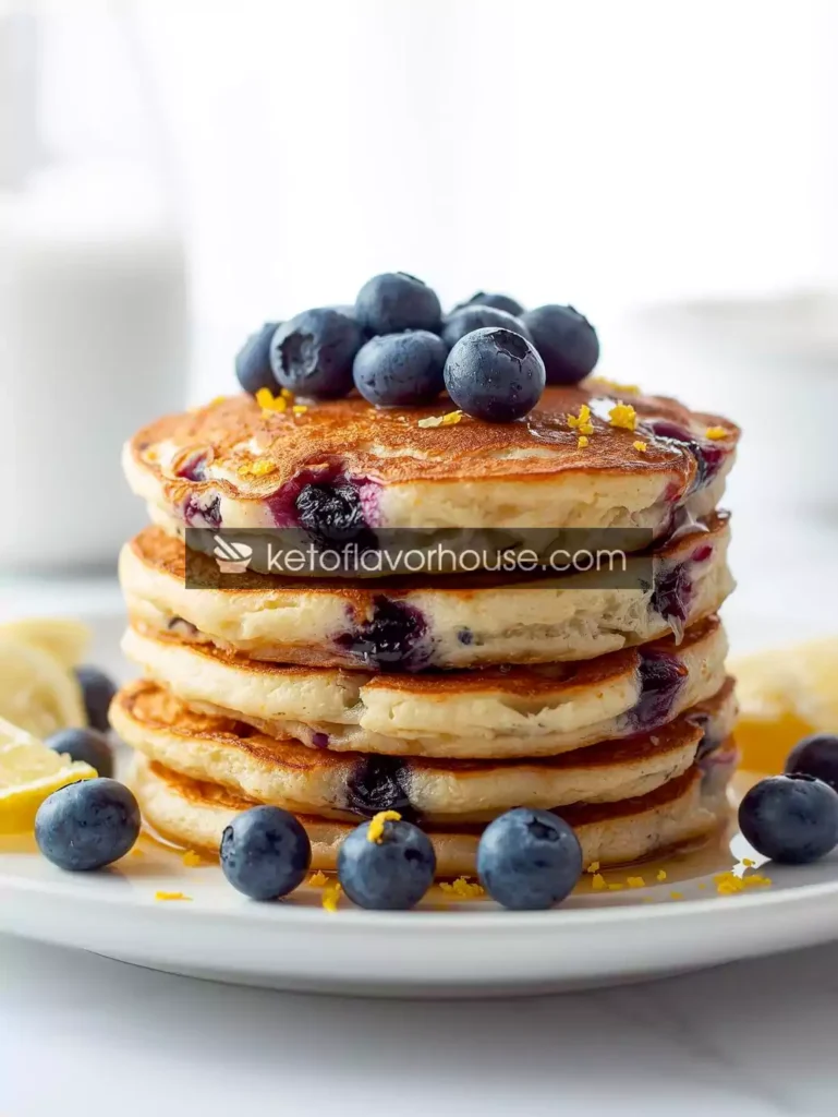 Weight Watchers Blueberry Lemon Pancakes (Only 1 Point!) – Light & Fluffy Healthy Breakfast