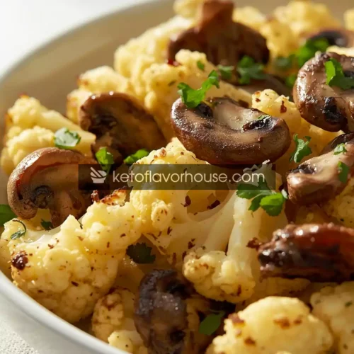 Weight Watchers Garlic Cauliflower and Mushrooms
