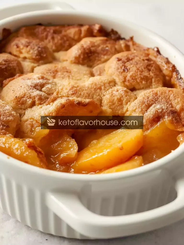 Weight Watchers Peach Cobbler (Low-Point & Guilt-Free Dessert)