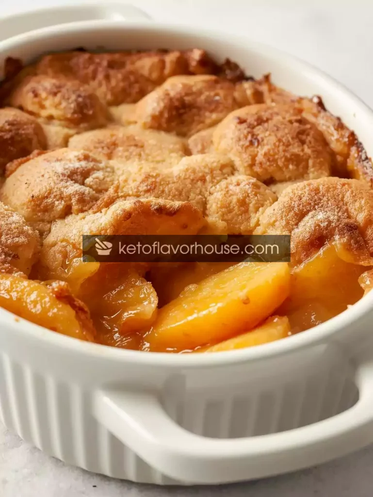 Weight Watchers Peach Cobbler (Low-Point & Guilt-Free Dessert)
