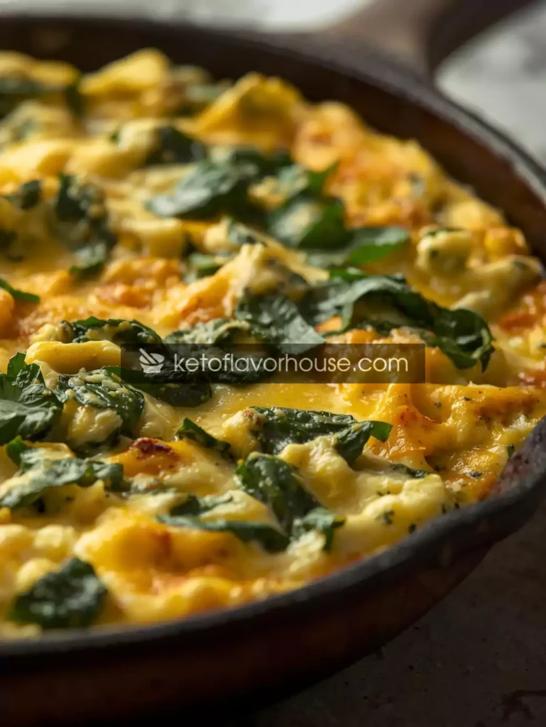 Weight Watchers Spinach & Egg Skillet with Cheese