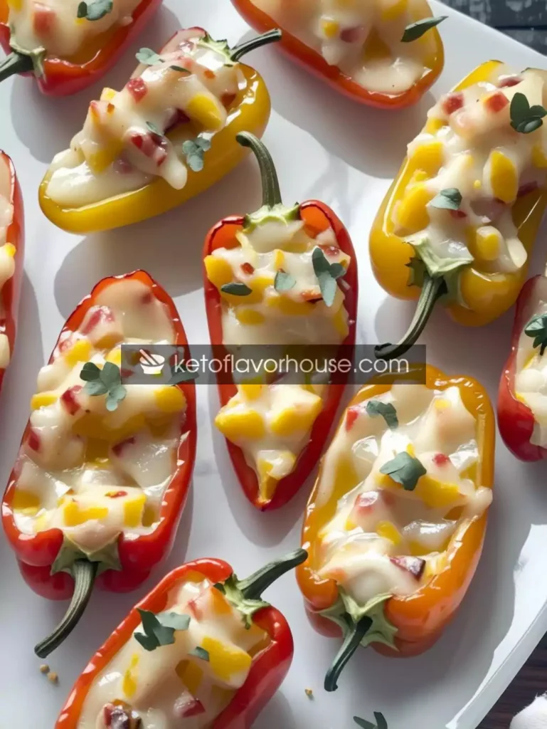 Weight Watchers Stuffed Mini Sweet Peppers – Low-Point Party Appetizer