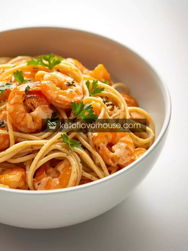Zero-Point Weight Watchers Garlic Shrimp Pasta – Light, Flavorful & Guilt-Free Dinner