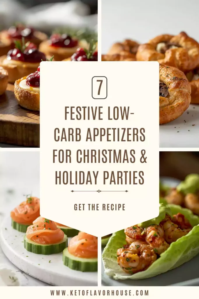 7 Festive Low-Carb Appetizers for Christmas & Holiday Parties