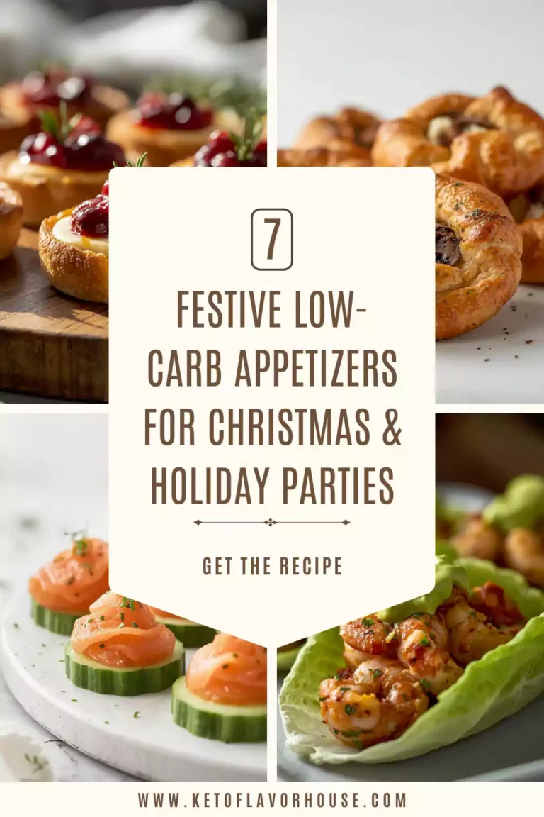 7 Festive Low-Carb Appetizers for Christmas & Holiday Parties