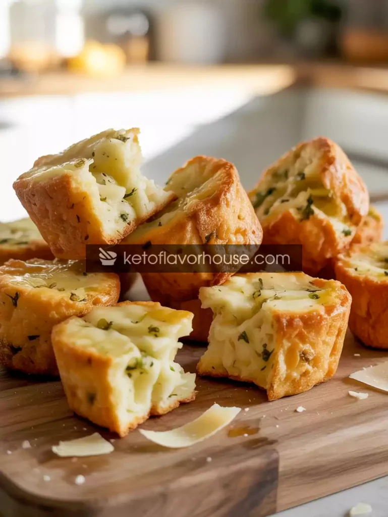 Air Fryer Keto Garlic “Bread” Bites
