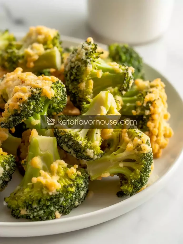 Air Fryer Parmesan Broccoli Bites