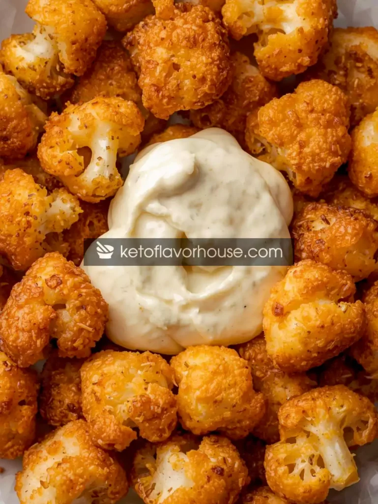 Cheesy Cauliflower Tots with Garlic Aioli
