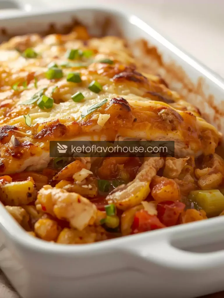 Chicken and Veggie Bake with Mozzarella Crust