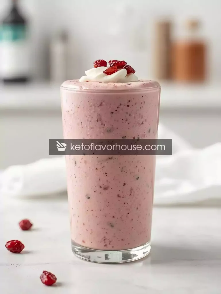 Cranberry Cheesecake Protein Smoothie