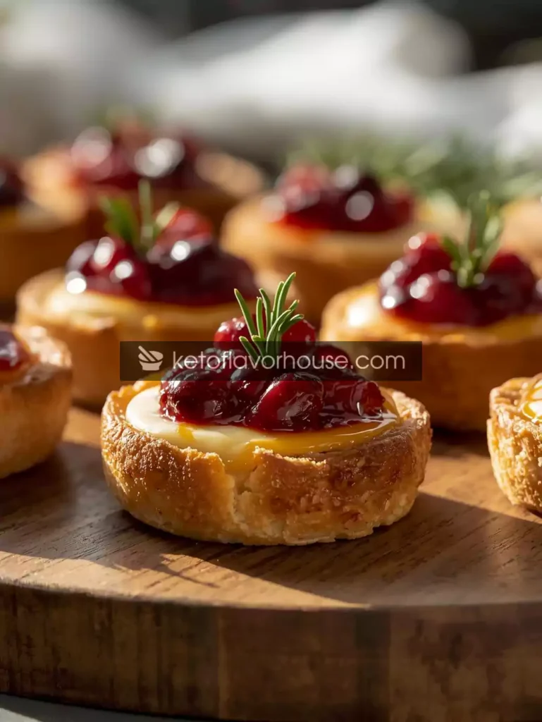 Cranberry-Rosemary Brie Bites