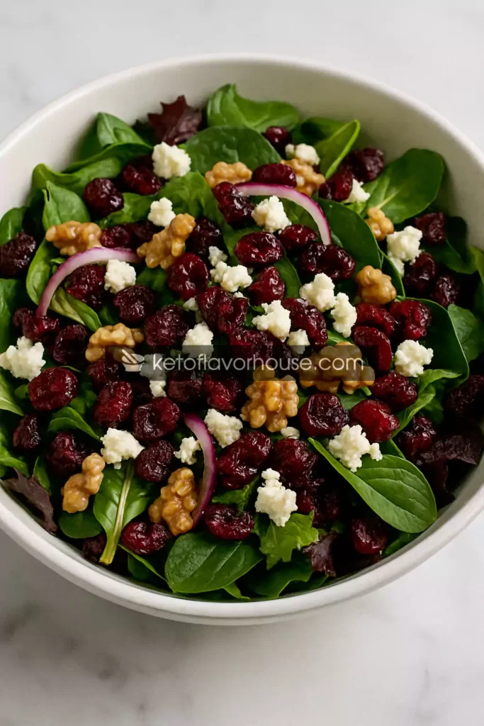 Festive Cranberry Walnut Salad