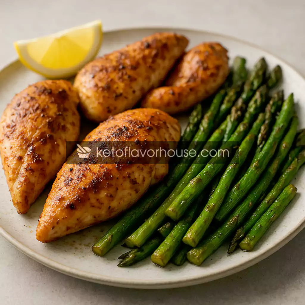 High-Protein Air Fryer Chicken & Asparagus