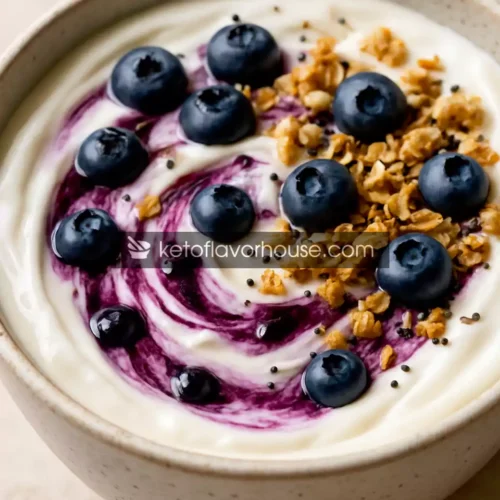 High-Protein Blueberry Vanilla Swirl Yogurt Bowl