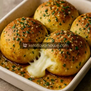 High-Protein Cheesy Stuffed Garlic Bread Rolls