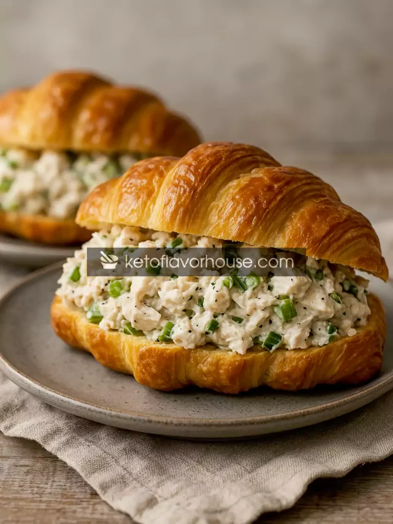 High-Protein Chicken Salad Croissants