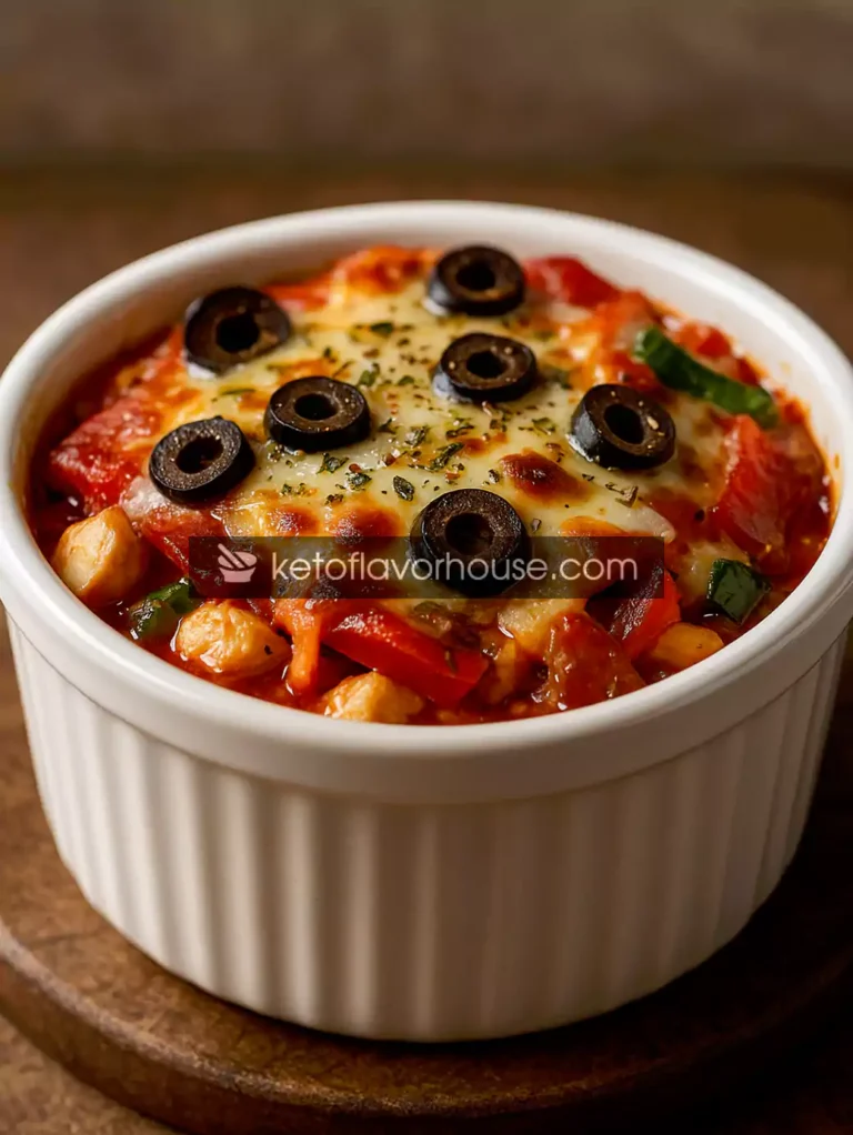 High-Protein Crustless Pizza Bowl