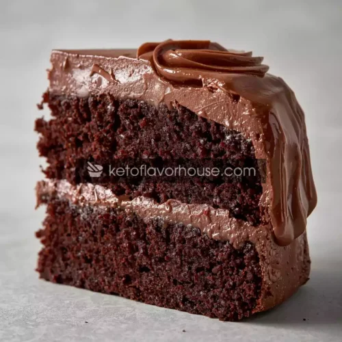 High-Protein Midnight Fudge Cake