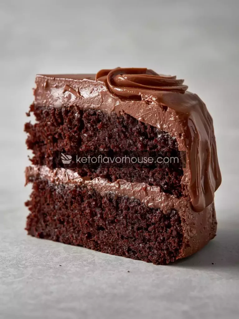 High-Protein Midnight Fudge Cake