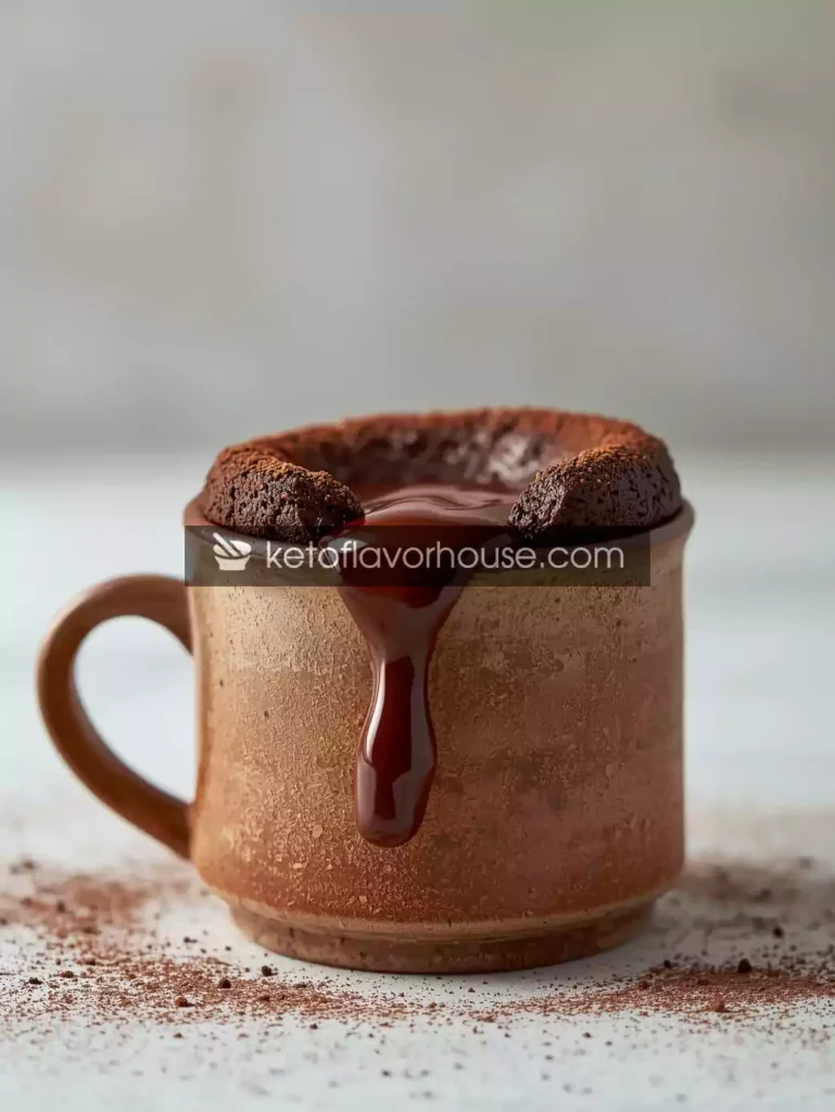 Keto Chocolate Lava Mug Cake