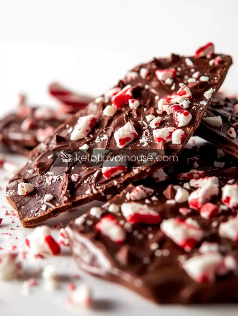 Keto Chocolate Peppermint Bark