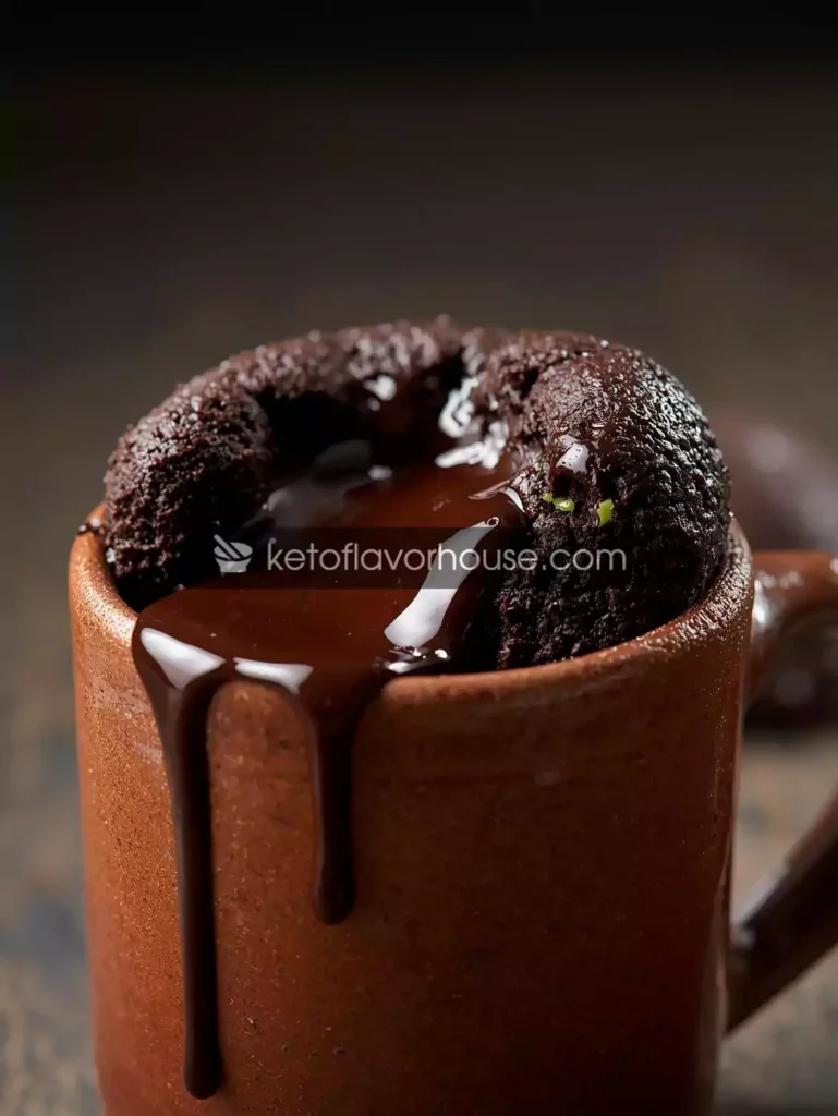 Keto Chocolate Peppermint Mug Cake